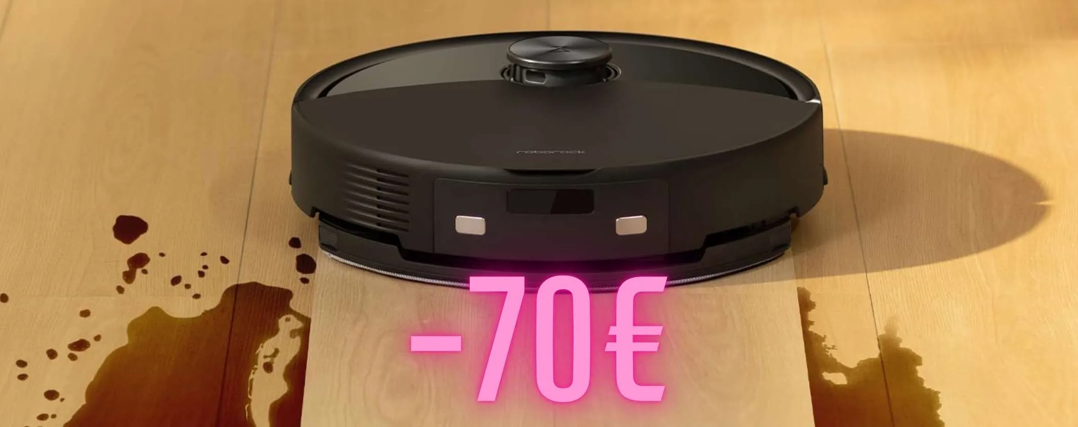 Roborock Q10 S5: straordinario robot aspirapolvere in sconto di 70€