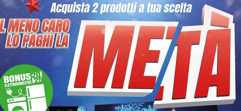 Volantino Trony, prodotti a metà prezzo: -50% sul meno caro