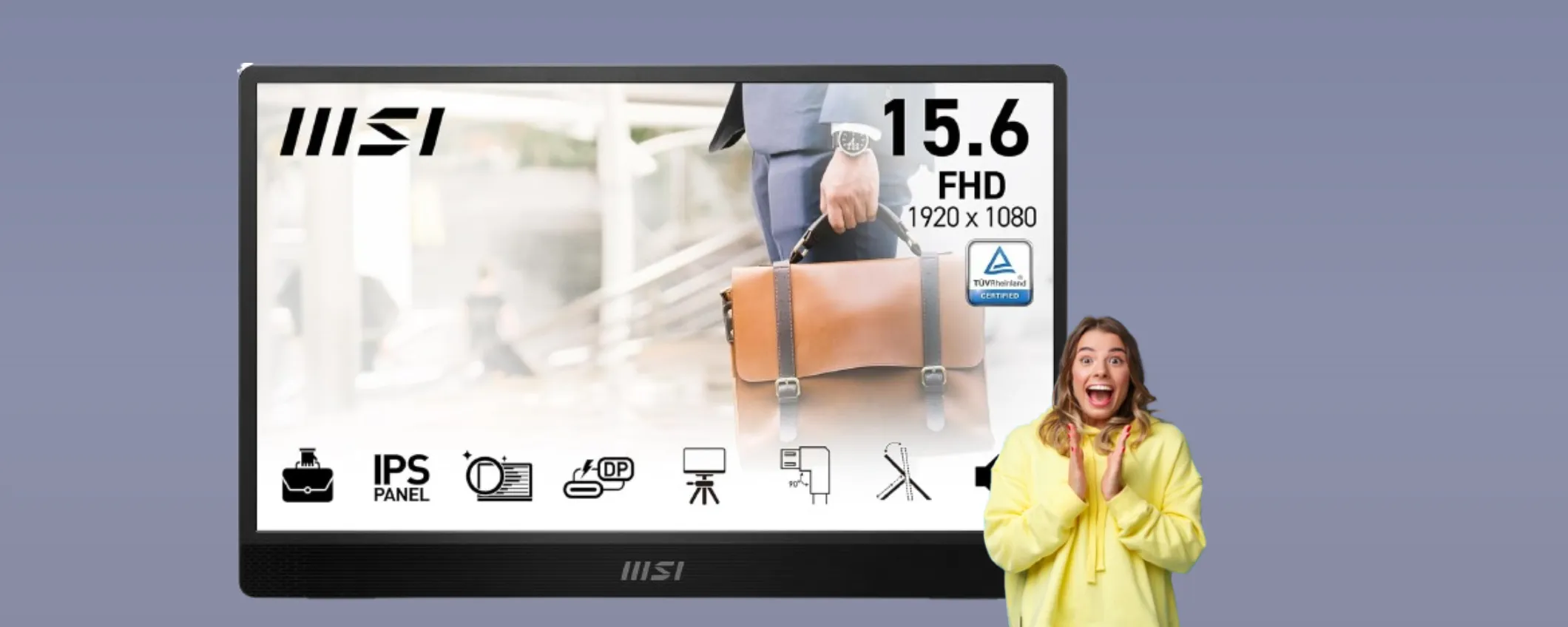 MSI PRO: il monitor portatile per lavoro e intrattenimento