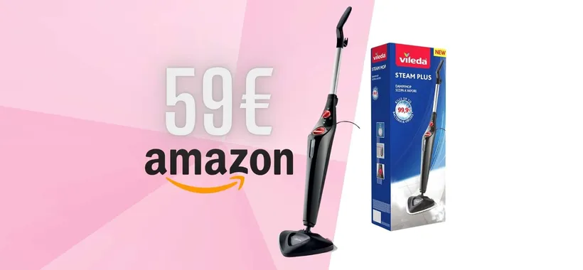 Vileda Steam PLUS: la scopa a vapore che elimina tutti i batteri tua a 59€