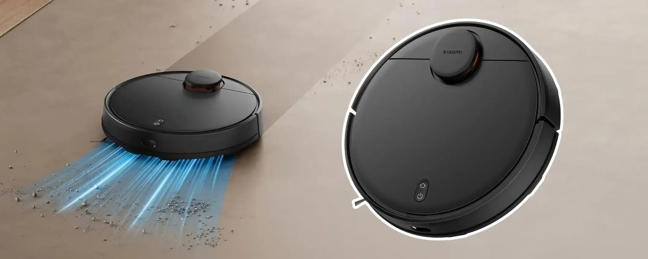 Robot aspirapolvere Xiaomi: POTENTE e SMART, prezzo SHOCK su Amazon (-41%)