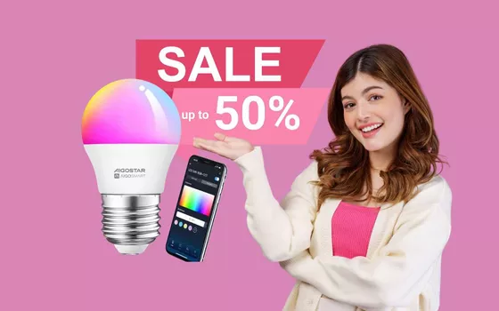 Aigostar: lampadina smart Alexa/Google Home al 50% su Amazon