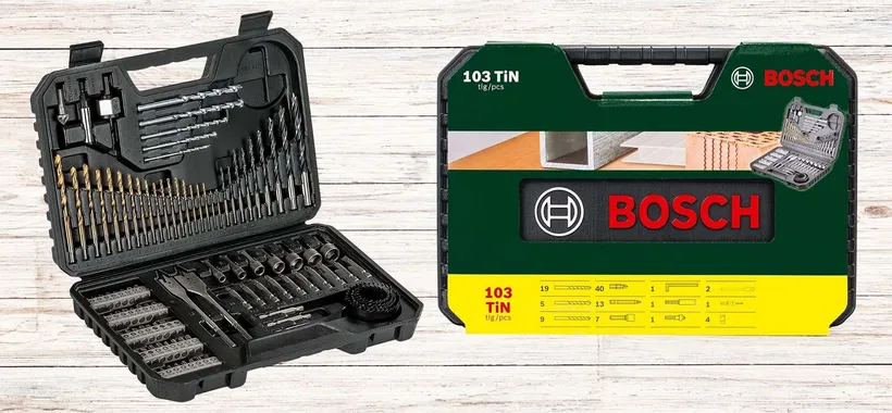 Bosch: mega kit 103 pezzi a 22€, sconto ASSURDO del 63% su Amazon