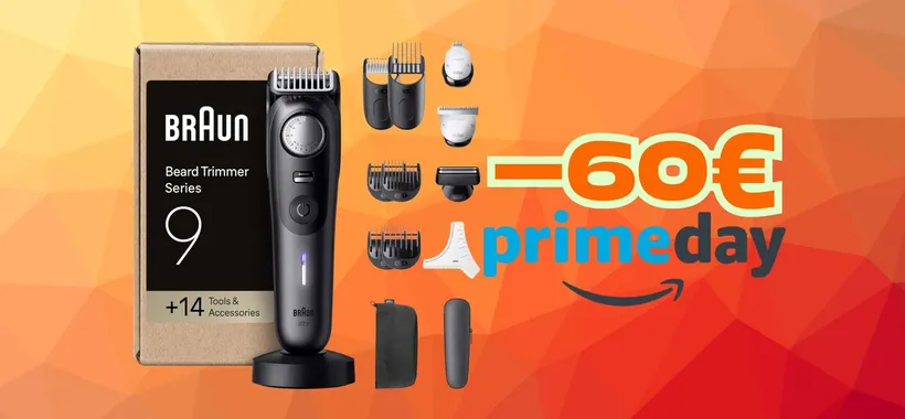 Braun Serie 9: regolabarba con selettore di precisione e 14 strumenti (-38%)