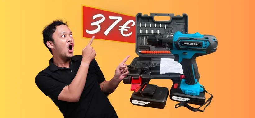 Appena 37€ su eBay per questo trapano avvitatore con tanti accessori