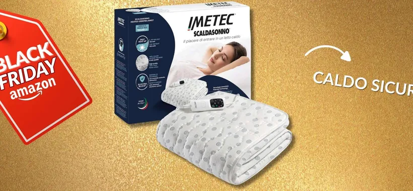 Imetec Scaldasonno Adapto, la coperta che tiene caldissimo: made in Italy