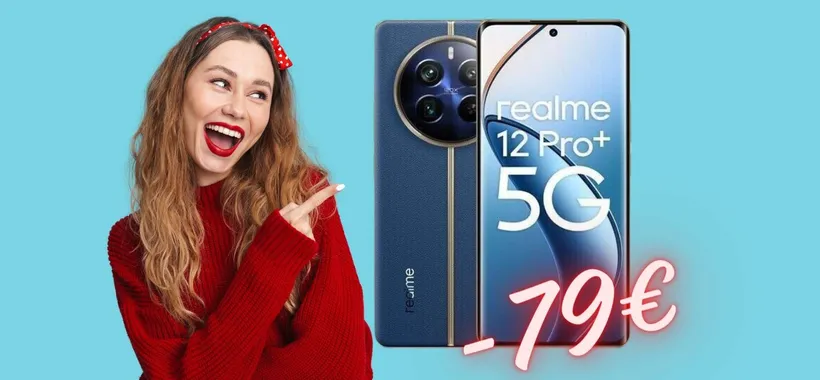 Realme 12 Pro+ 5G con 512GB di memoria a PREZZO WOW (eBay)