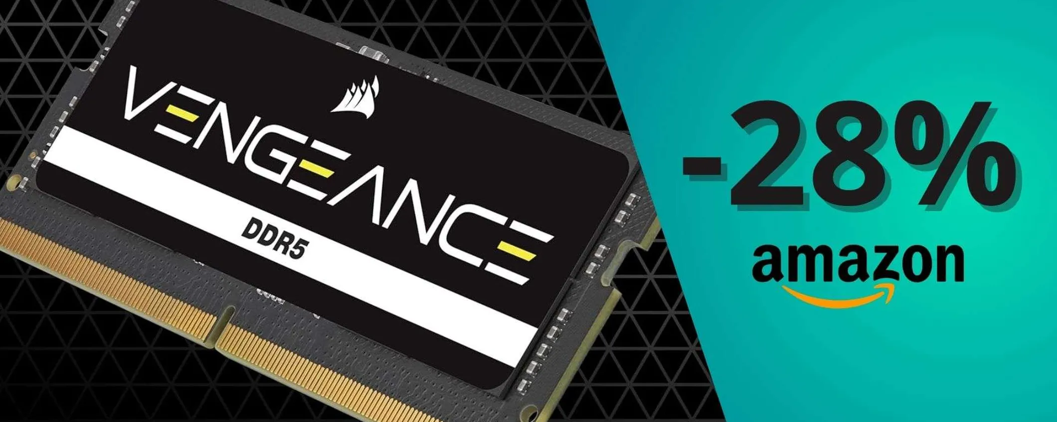RAM DDR5 Corsair mai così ECONOMICA: 64GB in offerta ad un prezzo imperdibile