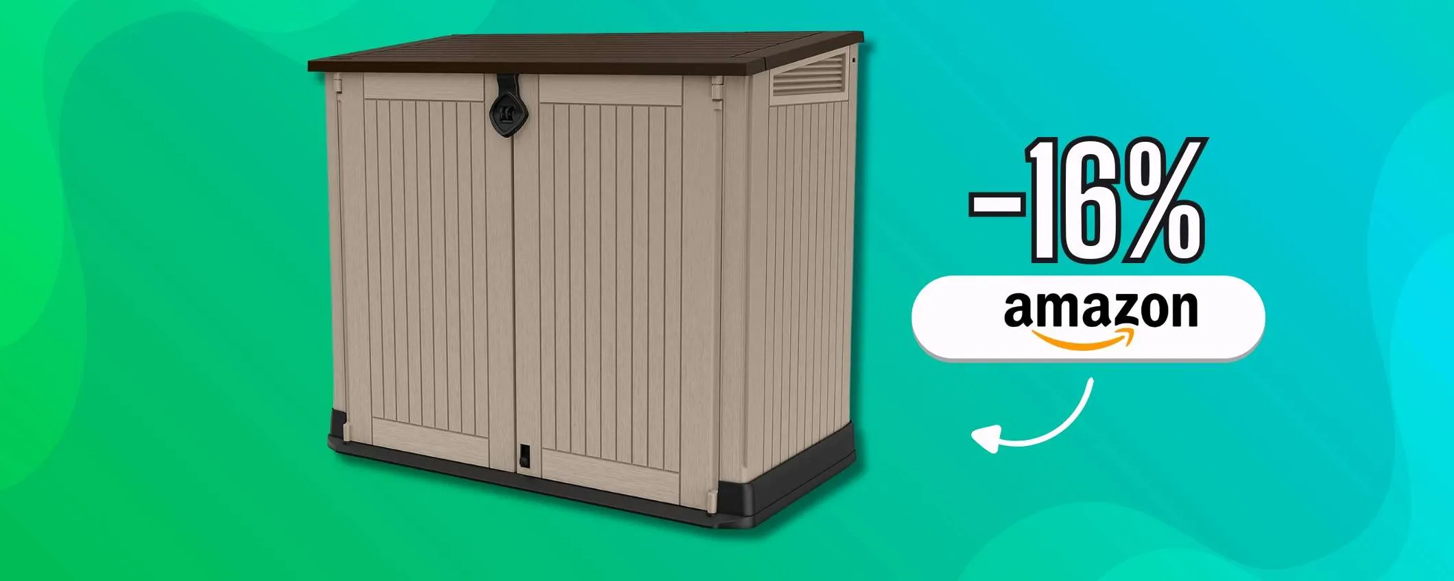 Porta Attrezzi Keter: in resina è super resistente per il giardino (-16%)