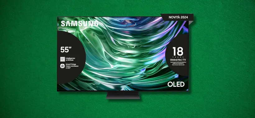 Samsung OLED a 899€: TV 4K 55" con HDR+, AI e 144Hz in sconto del 10%