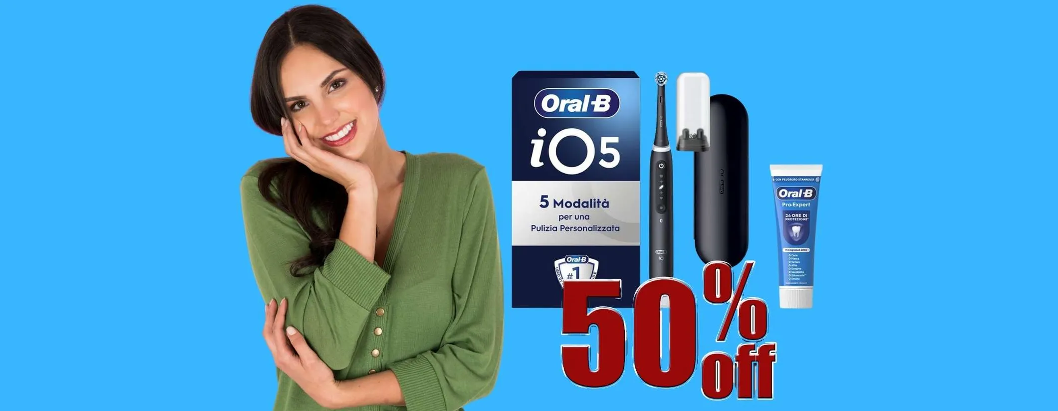 Pulizia dei denti perfetta con Oral-B iO 5N oggi al 50% su Amazon