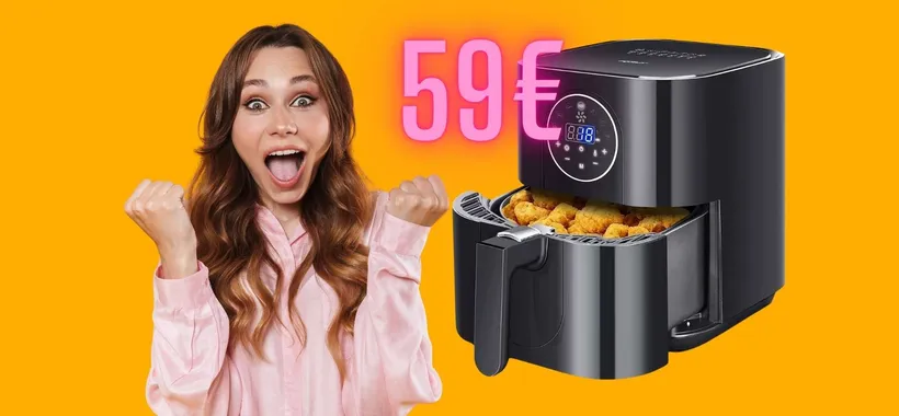 Aigostar Mini Cube: friggitrice ad aria con 7 programmi a soli 59€, WOW