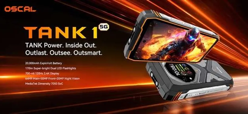 OSCAL TANK 1: nuovo smartphone rugged 5G in super offerta su Amazon