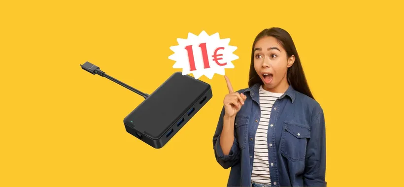 Hub 7 in 1 con USB, HDMI, VGA e LAN a MENO di 12€, BOOM