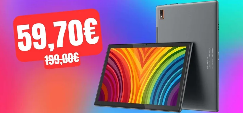 Tablet Android da 10 pollici: il prezzo CROLLA da 199 a 59,70€ su Amazon