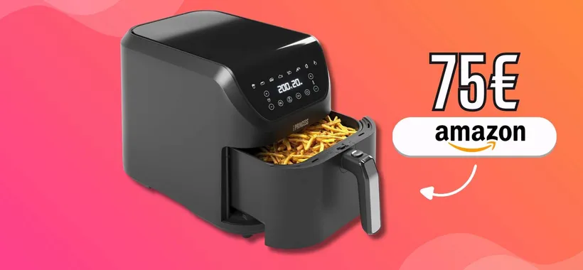 Poco spazio? Friggitrice ad aria 8L super slim con soli 75€