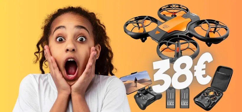 Drone con telecamera HD a soli 38€: il REGALO dei SOGNI a pochissimo