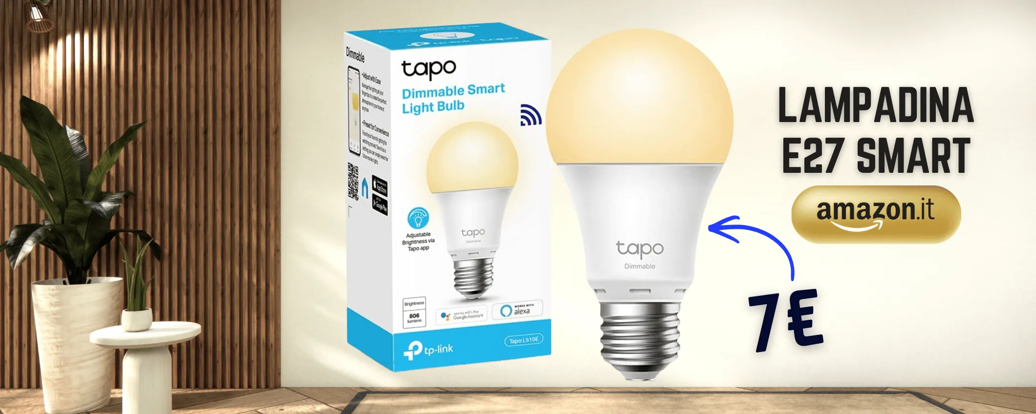 Lampadina LED Smart? La più amata non costa neanche 7€ su Amazon