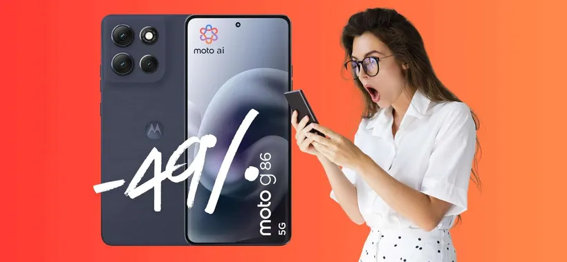 Moto g86 5G è il medio gamma da acquistare al volo con sconto del 49%