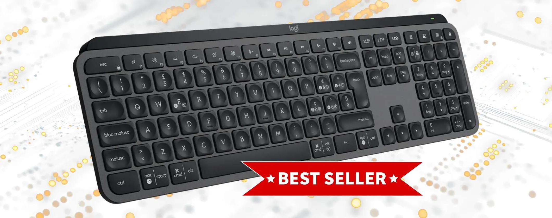 Logitech MX Keys S è la tastiera wireless delle meraviglie e oggi costa molto meno