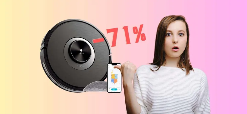 Robot aspirapolvere e lavapavimenti in SCONTO ASSURDO del 71%