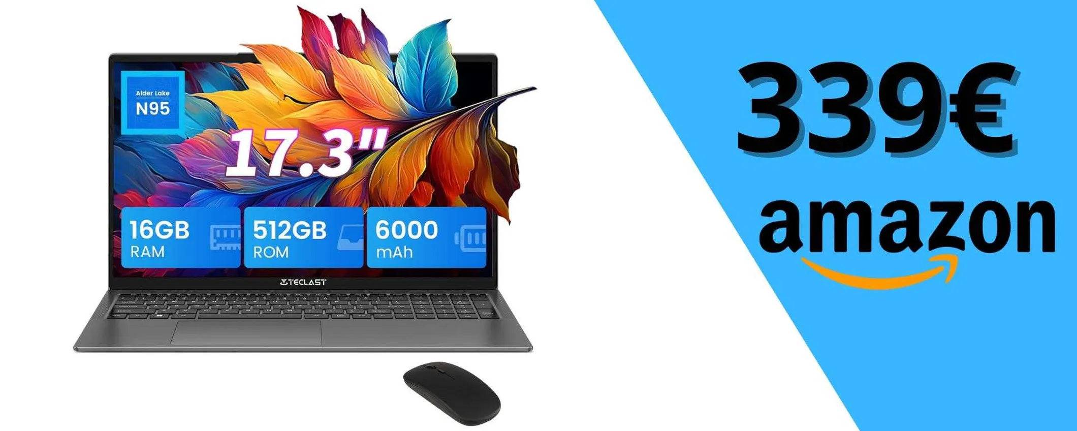 Laptop con DISPLAY ENORME (17,3
