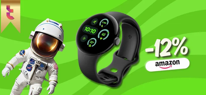 Design sci-fi per Google Pixel Watch 3 con funzioni spaziali a prezzo mini
