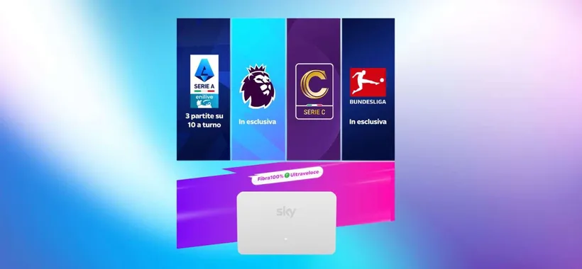Sky WiFi con Sky TV e Sky Calcio: un'offerta da URLO