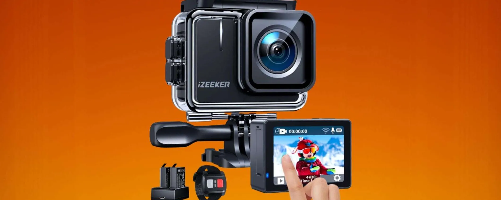 Action Cam 4K in super offerta ad un prezzo WOW: oggi è tua a 39,99€!