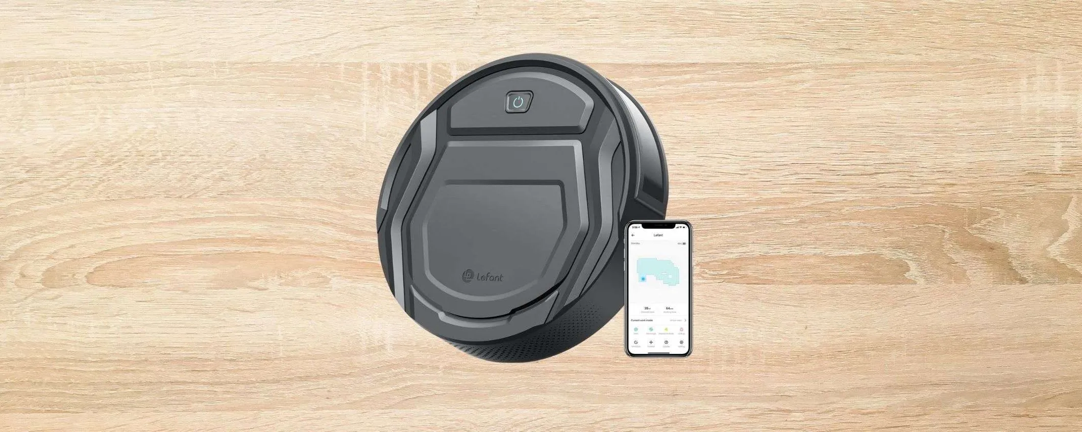 Robot aspirapolvere Lefant a metà PREZZO con COUPON AMAZON (-50%)