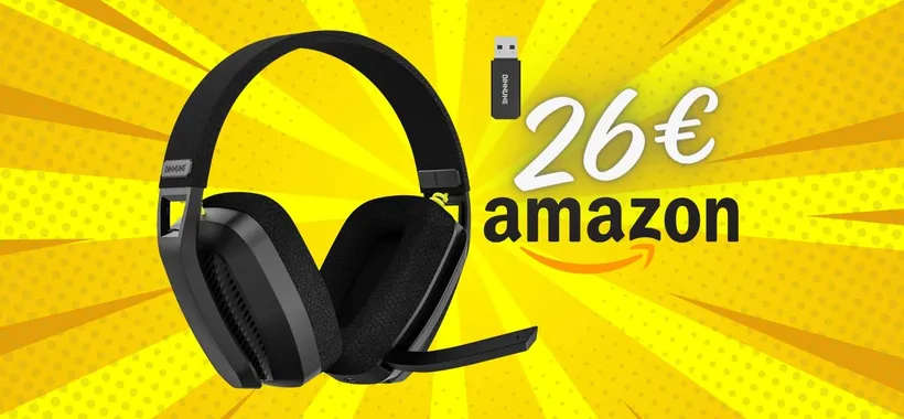 BOMBA Amazon: cuffie wireless da gaming con microfono a SOLI 26€