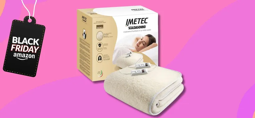 Imetec Scaldasonno matrimoniale in lana merino Made in Italy (-13%)