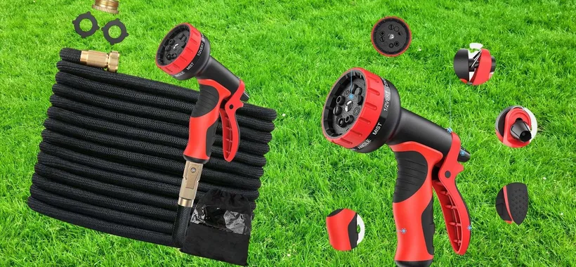 Tubo flessibile fino a 45 metri con ugello 10 in 1 a 15€ (-50%)