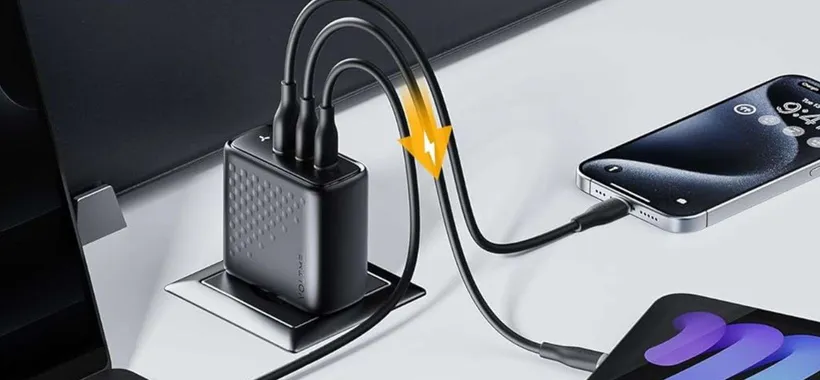 Caricatore USB-C 100W USB-C con 3 porte in doppio sconto su Amazon