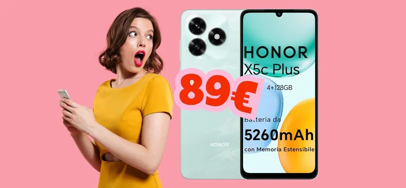 HONOR X5c Plus è lo smartphone super economico che non delude (89€)