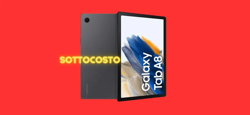 Samsung Galaxy Tab A8: 179€ e CONSEGNA GRATIS su MediaWorld