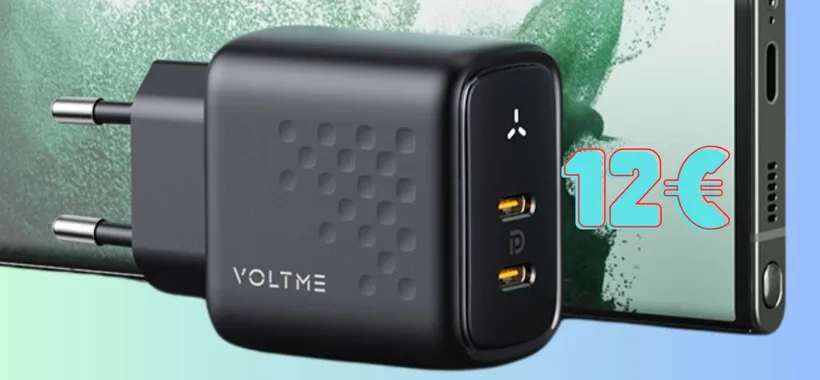 Caricatore USB con 2 porte e potenza da 45W al minimo storico (12€)