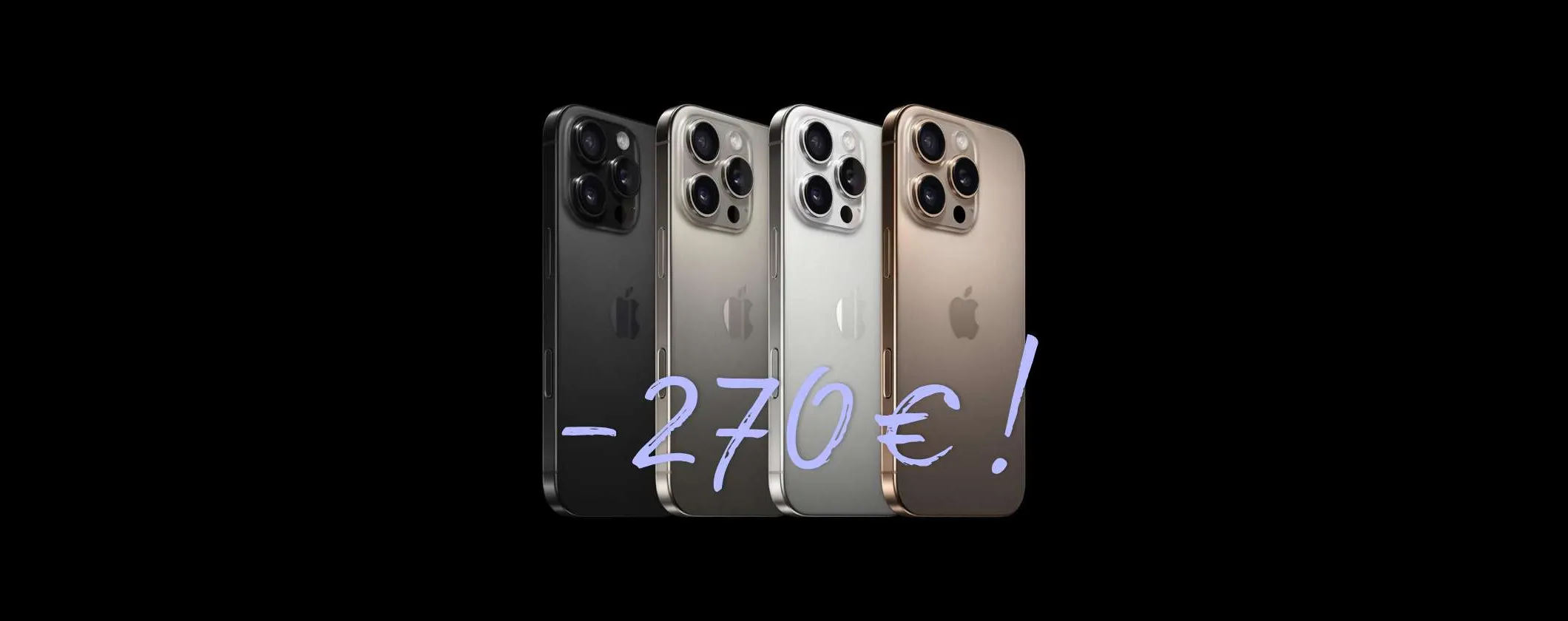 Risparmia 270€ acquistando iPhone 16 Pro 256GB su eBay