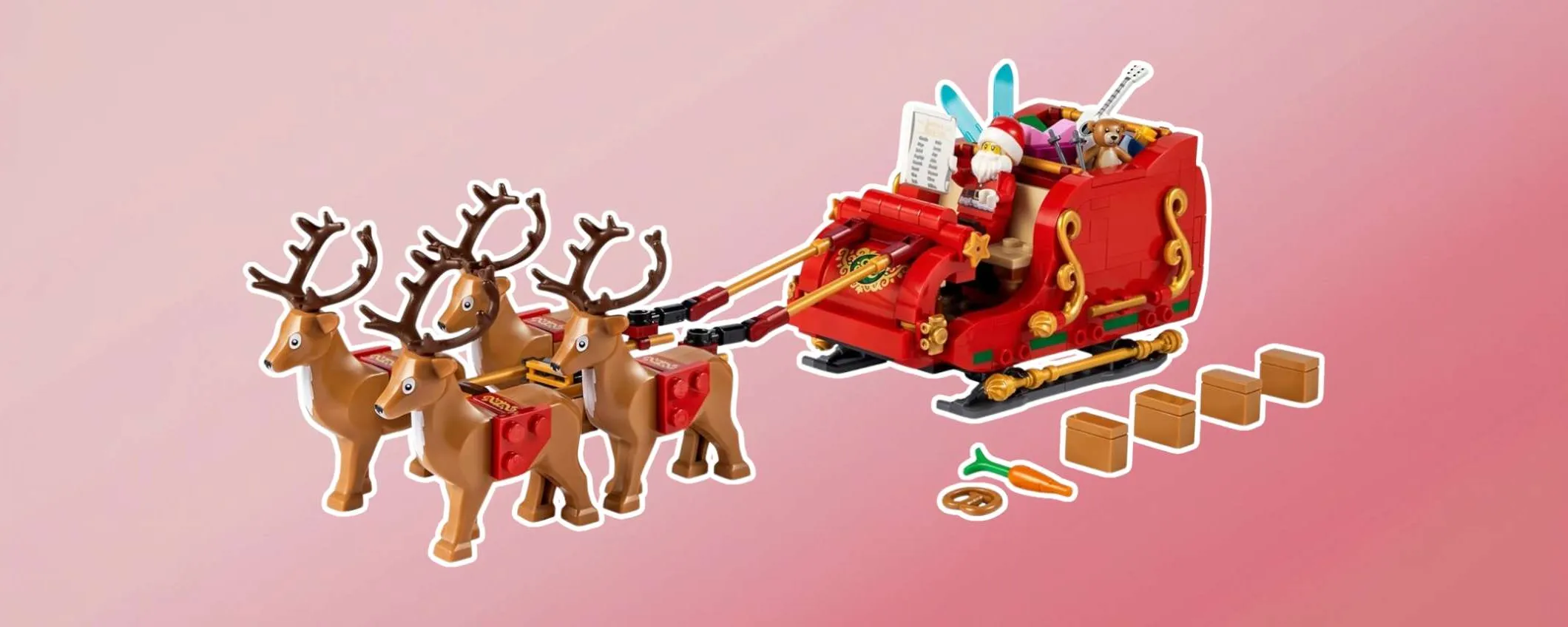 LEGO Slitta di Babbo Natale: la decorazione di Natale che non può mancare è in offerta