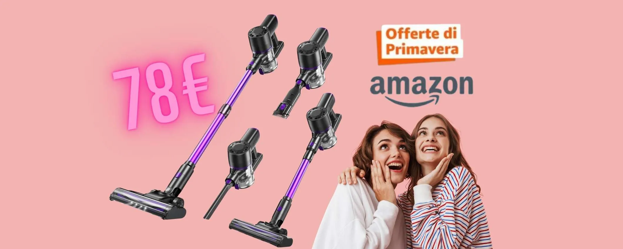 Scopa elettrica potente con accessori inclusi tua a soli 78€, ROBA da MATTI