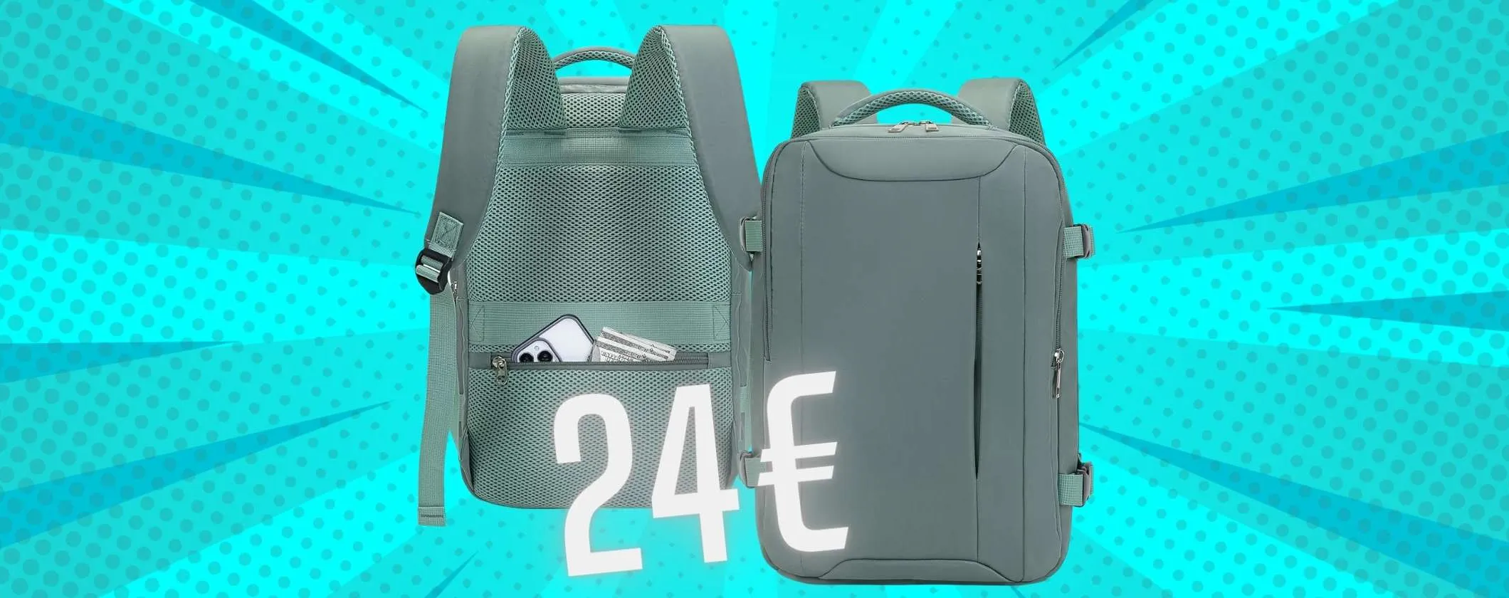 Zaino da viaggio per non pagare di più il bagaglio a mano e voli sereno