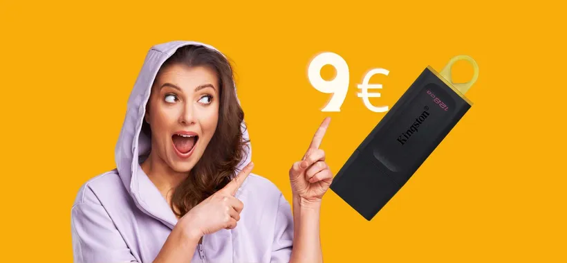 Kingston: la USB da 128 GB VELOCE e AFFIDABILE a soli 9€