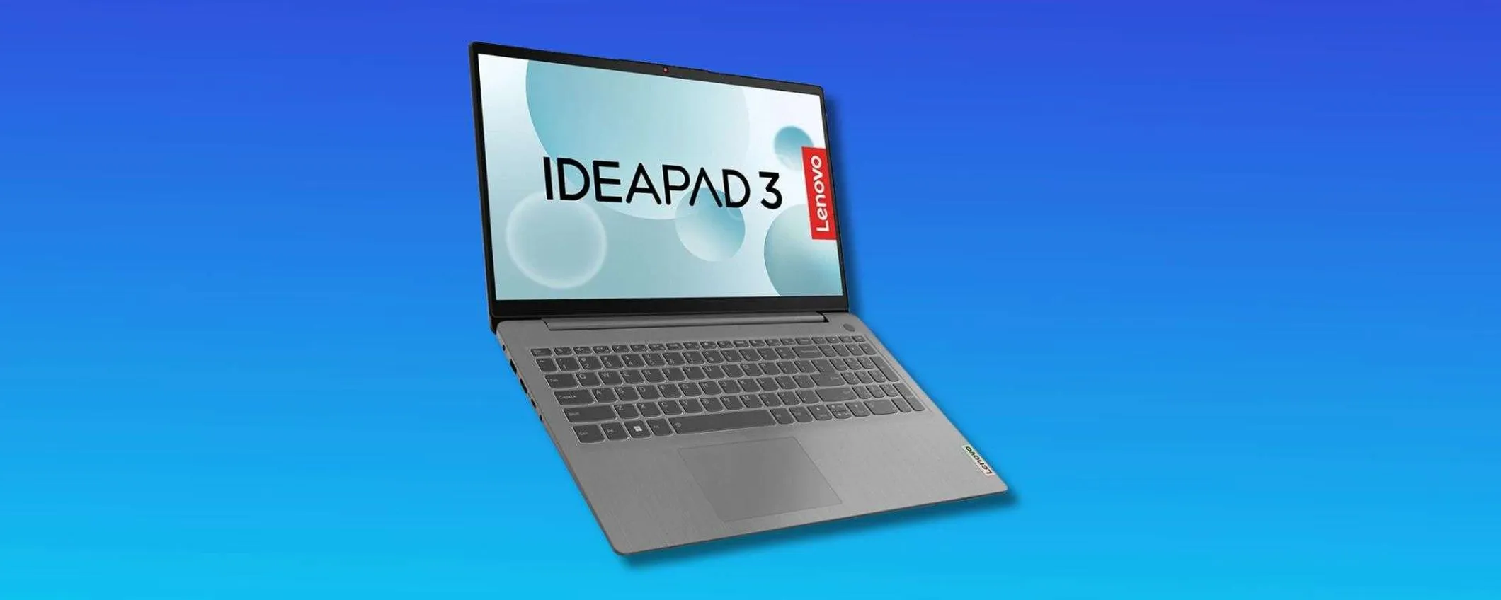Lenovo IdeaPad 3 con Intel i3 e SSD da 512 GB: fallo tuo a soli 334€