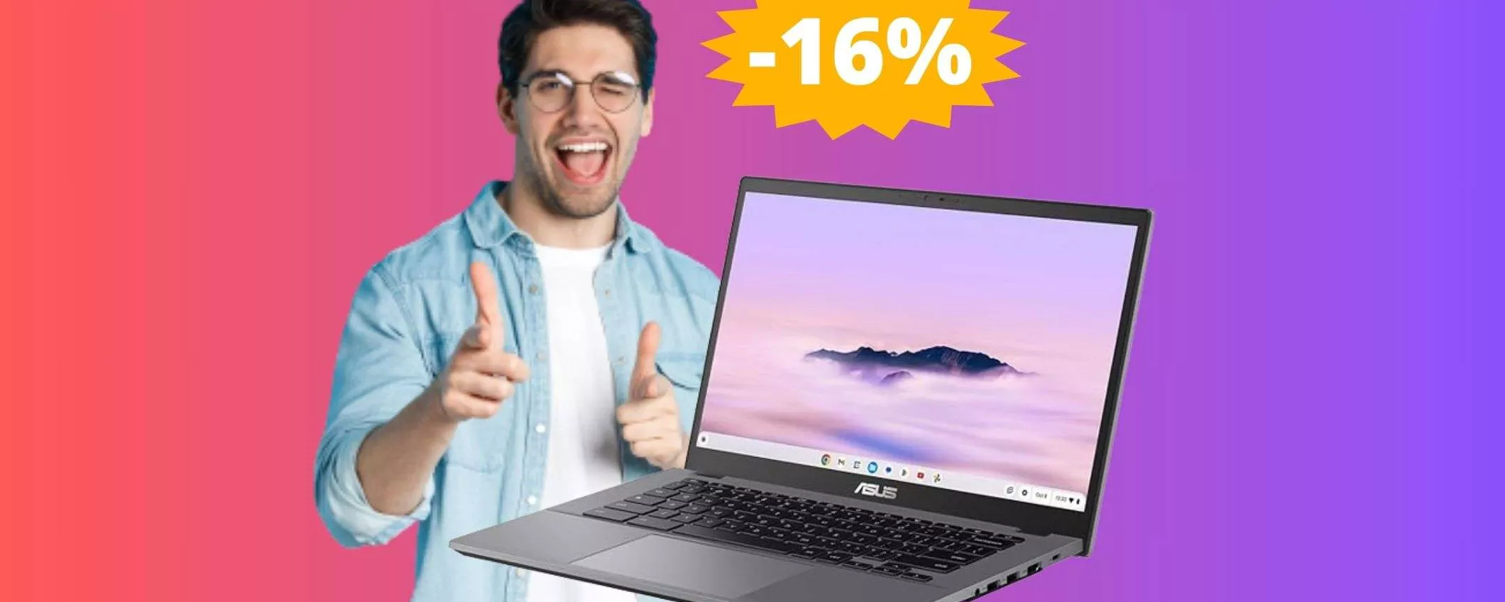 ASUS Chromebook Plus: IMBATTIBILE a questo prezzo (-16%)