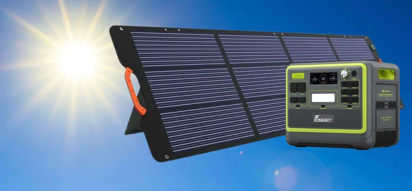 Fossibot F2400: centrale elettrica solare completa POTENTISSIMA a prezzo assurdo