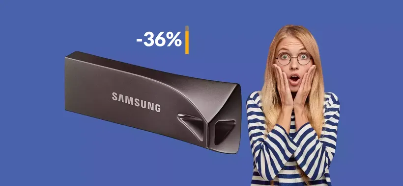 Chiavetta USB 256GB Samsung a poco più di 40€: è un FULMINE