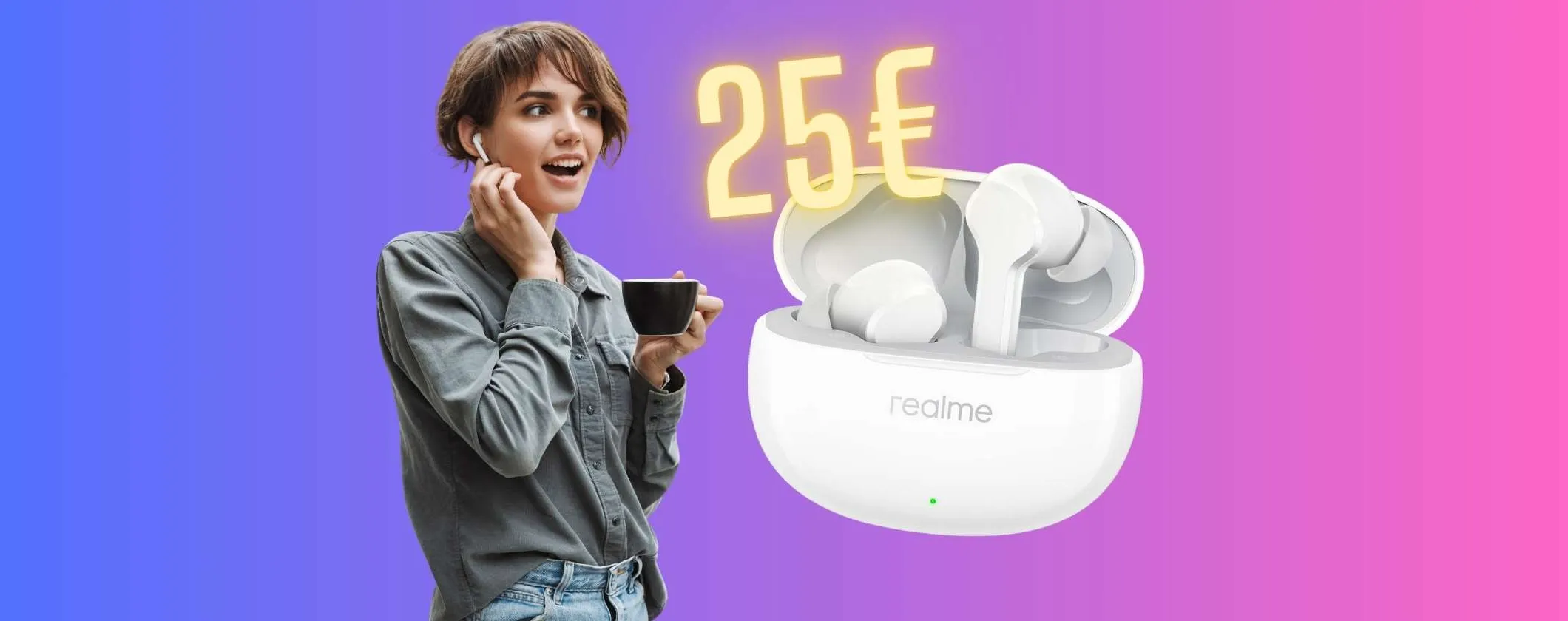 Realme Buds T100: auricolari Bluetooth dal costo basso e non deludono