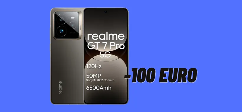 Ora puoi risparmiare 100 euro su realme GT 7 Pro