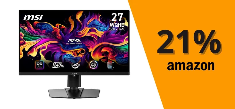 MSI MAG, splendido monitor gaming QD-OLED a soli 668,99€: risparmi il 21%