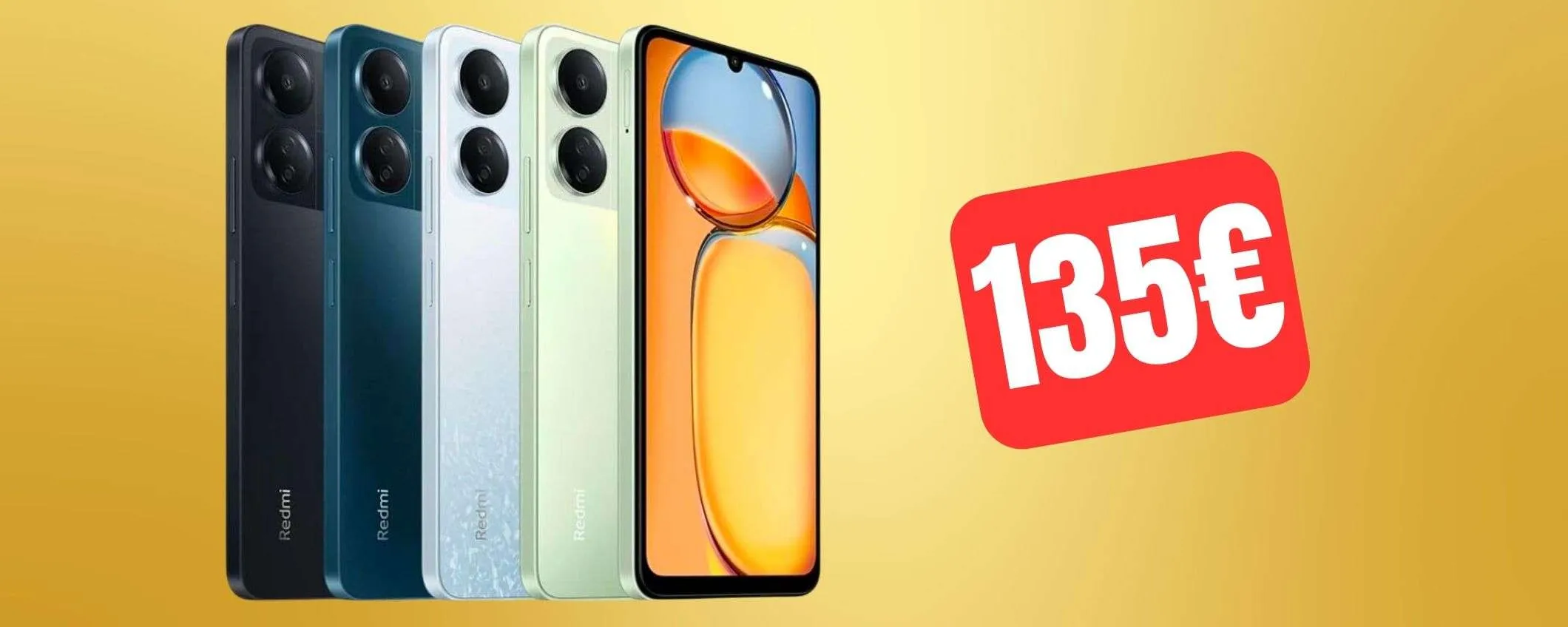 Xiaomi Redmi 13C con fotocamera da 50MP e batteria 5000mAh a soli 135 euro